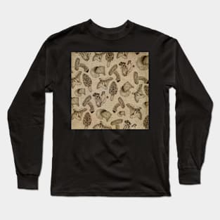 Beautiful wide ruled wild mushroom & woods illustrations. Long Sleeve T-Shirt